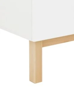 Bopita Armoire 2-portes Blanc/naturel En Panneaux De Particules Et Hêtre -Maisons du Monde boutique armoire 2 portes blanc naturel en panneaux de particules et hetre 4