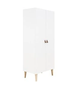Bopita Armoire 2 Portes Blanc Naturel Naturel