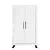 Bopita Armoire 2-portes Blanc/noir En MDF, Panneaux De Particules Et Hêtre -Maisons du Monde boutique armoire 2 portes blanc noir en mdf panneaux de particules et hetre