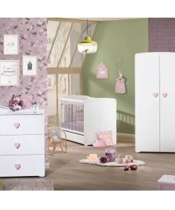 BabyPrice Armoire 2 Portes Coeur 175x85x56cm En Bois Blanc 7 BabyPrice Armoire 2 Portes Coeur 175x85x56cm En Bois Blanc -Maisons du Monde boutique armoire 2 portes coeur 175x85x56cm en bois blanc 2