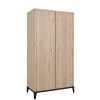 Galipette Armoire 2 Portes Effet Bois Marron Clair 58x102x195