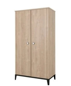 Galipette Armoire 2 Portes Effet Bois Marron Clair 58x102x195 -Maisons du Monde boutique armoire 2 portes effet bois marron clair 58x102x195 2