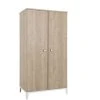 Galipette Armoire 2 Portes En Bois Imitation Chêne Blond 58cm