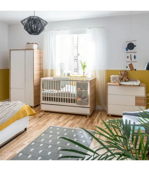 CALICOSY Armoire 2 Portes Et 1 Tiroir - H185 Cm - Marron 6 CALICOSY Armoire 2 Portes Et 1 Tiroir - H185 Cm - Marron - Image 4