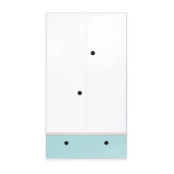 Wookids Armoire 2 Portes Façade Tiroir Gris Espace 8 Wookids Armoire 2 Portes Façade Tiroir Gris Espace – Image 6