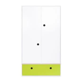 Wookids Armoire 2 Portes Façade Tiroir Jaune 7 Wookids Armoire 2 Portes Façade Tiroir Jaune - Image 5