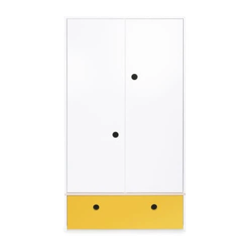 Wookids Armoire 2 Portes Façade Tiroir Jaune 3 Wookids Armoire 2 Portes Façade Tiroir Jaune