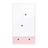 Wookids Armoire 2 Portes Façade Tiroir Rose Pastel -Maisons du Monde boutique armoire 2 portes facade tiroir rose pastel