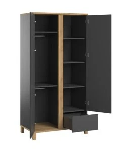 VOX Armoire 2 Portes Gris -Maisons du Monde boutique armoire 2 portes gris 11