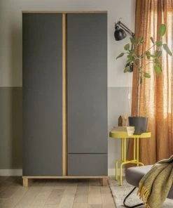 VOX Armoire 2 Portes Gris -Maisons du Monde boutique armoire 2 portes gris 12