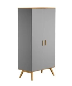 VOX Armoire 2 Portes Gris