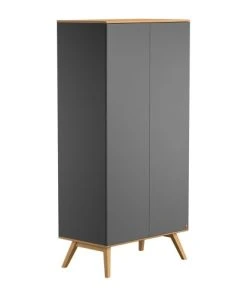 VOX Armoire 2 Portes Gris