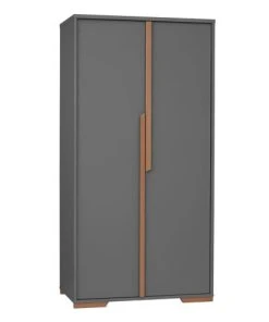 Pinio Armoire 2 Portes Gris Naturel