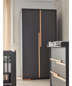 Pinio Armoire 2 Portes Gris Naturel -Maisons du Monde boutique armoire 2 portes gris naturel 3