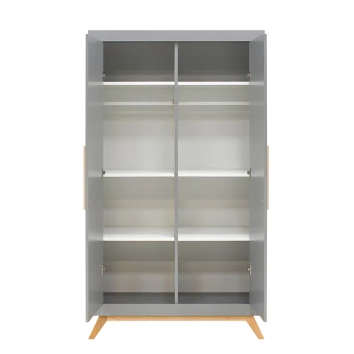 Bopita Armoire 2 Portes Gris Naturel Naturel 5 Bopita Armoire 2 Portes Gris Naturel Naturel - Image 3