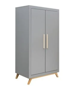 Bopita Armoire 2 Portes Gris Naturel Naturel