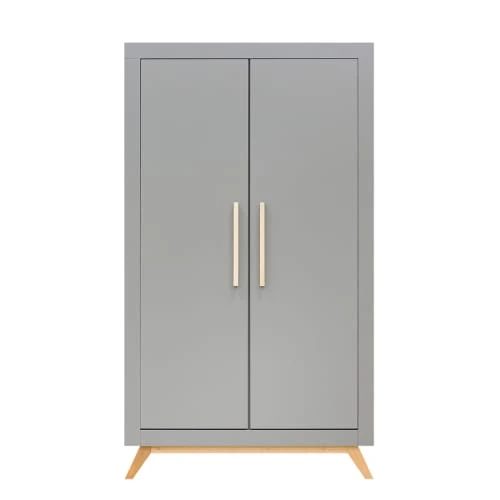 Bopita Armoire 2 Portes Gris Naturel Naturel 6 Bopita Armoire 2 Portes Gris Naturel Naturel - Image 4
