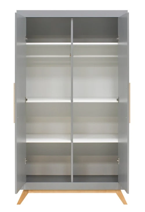 Bopita Armoire 2 Portes Gris Naturel Naturel 8 Bopita Armoire 2 Portes Gris Naturel Naturel - Image 6