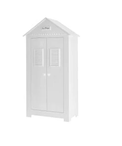 Pinio Armoire 2 Portes Haute Blanc