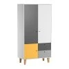 VOX Armoire 2 Portes Jaune -Maisons du Monde boutique armoire 2 portes jaune