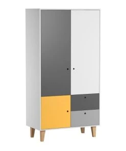 VOX Armoire 2 Portes Jaune