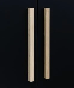 Bopita Armoire 2-portes Noir Mat/naturel En Panneaux De Particules Et Hêtre -Maisons du Monde boutique armoire 2 portes noir mat naturel en panneaux de particules et hetre 3