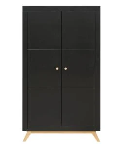 Bopita Armoire 2 Portes Noir Naturel