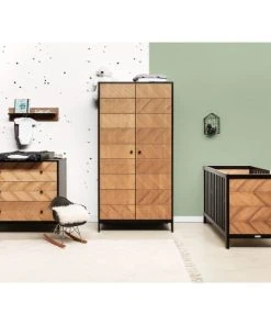 Bopita Armoire 2 Portes Noir Naturel Naturel 11 Bopita Armoire 2 Portes Noir Naturel Naturel -Maisons du Monde boutique armoire 2 portes noir naturel naturel 4