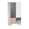 VOX Armoire 2 Portes Rose -Maisons du Monde boutique armoire 2 portes rose