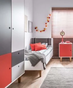 VOX Armoire 2 Portes Rouge 7 VOX Armoire 2 Portes Rouge -Maisons du Monde boutique armoire 2 portes rouge 2