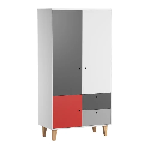VOX Armoire 2 Portes Rouge 3 VOX Armoire 2 Portes Rouge