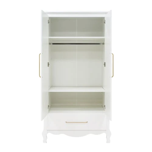 Bopita Armoire 2-portes XL Avec Tiroir Blanc En MDF Et Panneaux De Particules 5 Bopita Armoire 2-portes XL Avec Tiroir Blanc En MDF Et Panneaux De Particules - Image 3