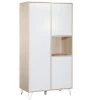 Sauthon Armoire 3 Portes 1 Niche 199x56x101cm Blanc 1 Sauthon Armoire 3 Portes 1 Niche 199x56x101cm Blanc -Maisons du Monde boutique armoire 3 portes 1 niche 199x56x101cm blanc