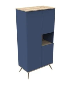Sauthon Original Armoire 3 Portes 1 Niche 209x101x57cm Jaune -Maisons du Monde boutique armoire 3 portes 1 niche 209x101x57cm bleu boreale