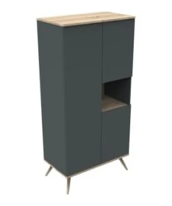 Sauthon Original Armoire 3 Portes 1 Niche 209x101x57cm Orange -Maisons du Monde boutique armoire 3 portes 1 niche 209x101x57cm gris boreale 1