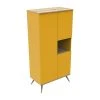 Sauthon Original Armoire 3 Portes 1 Niche 209x101x57cm Jaune -Maisons du Monde boutique armoire 3 portes 1 niche 209x101x57cm jaune