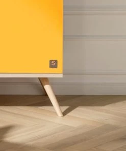 Sauthon Original Armoire 3 Portes 1 Niche 209x101x57cm Jaune -Maisons du Monde boutique armoire 3 portes 1 niche 209x101x57cm jaune 2