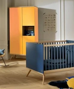 Sauthon Original Armoire 3 Portes 1 Niche 209x101x57cm Jaune -Maisons du Monde boutique armoire 3 portes 1 niche 209x101x57cm jaune 3