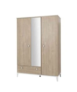 Galipette Armoire 3 Portes 1 Tiroir En Bois Imitation Chêne Blond 58cm 8 Galipette Armoire 3 Portes 1 Tiroir En Bois Imitation Chêne Blond 58cm -Maisons du Monde boutique armoire 3 portes 1 tiroir en bois imitation chene blond 58cm 2