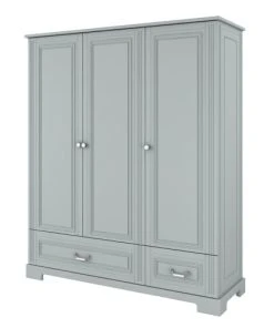 Bellamy Armoire 3 Portes 2 Tiroirs Gris