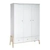 Schardt Armoire 3 Portes 3 Tiroirs Blanc Naturel