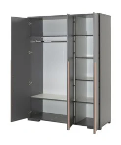 Vipack Armoire 3 Portes Anthracite -Maisons du Monde boutique armoire 3 portes anthracite 2