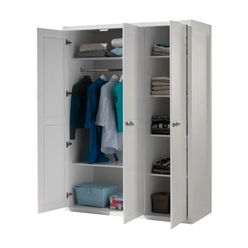 Vipack Armoire 3 Portes Blanc 4 Vipack Armoire 3 Portes Blanc - Image 2