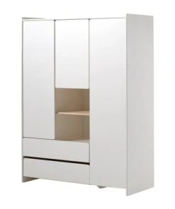 Vipack Armoire 3 Portes Blanc