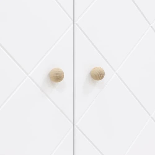 Bopita Armoire 3 Portes Blanc Chêne 6 Bopita Armoire 3 Portes Blanc Chêne – Image 4