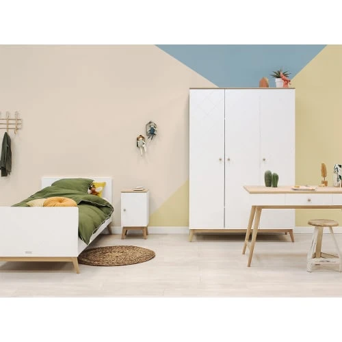 Bopita Armoire 3 Portes Blanc Chêne 7 Bopita Armoire 3 Portes Blanc Chêne – Image 5