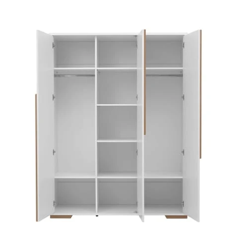 Pinio Armoire 3 Portes Blanc Naturel 5 Pinio Armoire 3 Portes Blanc Naturel – Image 3
