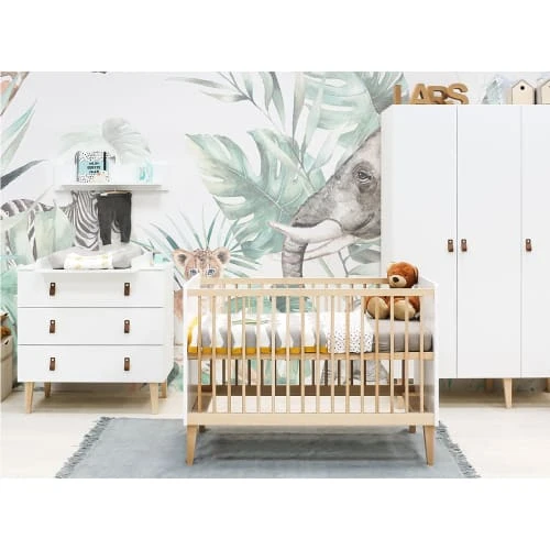 Bopita Armoire 3 Portes Blanc Naturel Naturel 6 Bopita Armoire 3 Portes Blanc Naturel Naturel – Image 4