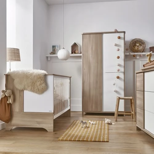 Galipette Armoire 3 Portes Chêne Blanc 4 Galipette Armoire 3 Portes Chêne Blanc – Image 2