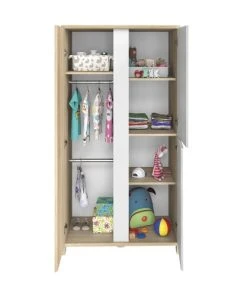 Galipette Armoire 3 Portes Chêne Blanc 10 Galipette Armoire 3 Portes Chêne Blanc -Maisons du Monde boutique armoire 3 portes chene blanc 3